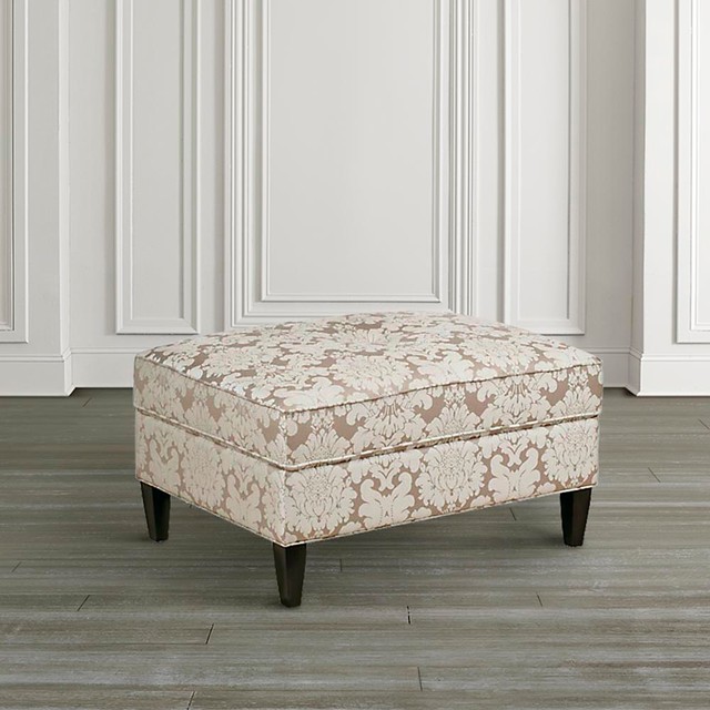 Custom Rectangle Ottoman by Bassett Furniture Footstools And Ottomans