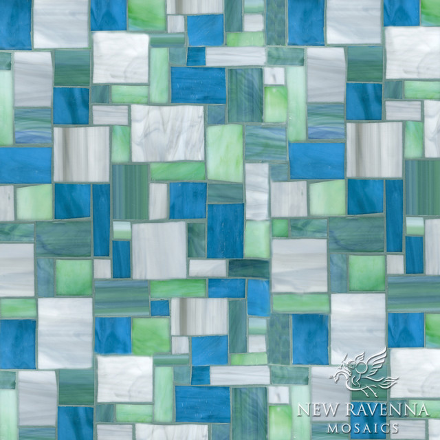 Block Party Jewel Glass Mosaic Eclectic Tile other metro by New