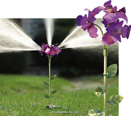 flower water sprinkler toy