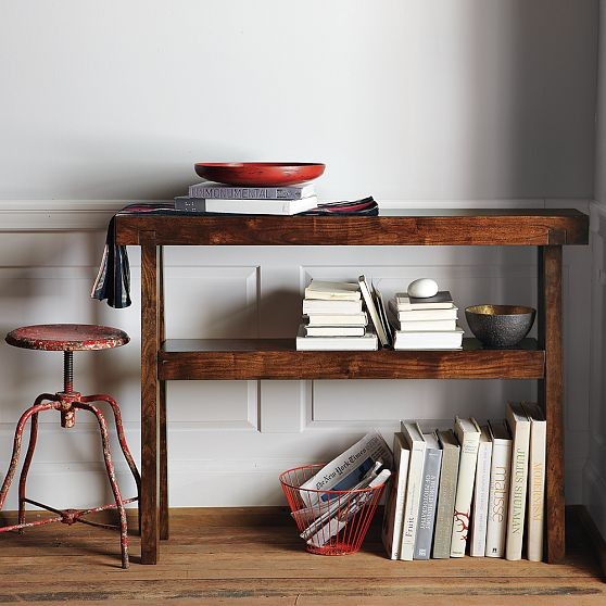 Rustic Acacia Console Modern Console Tables by West Elm