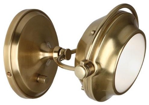 Robert Abbey Iris Wall Sconce In Antique Brass - traditional ...