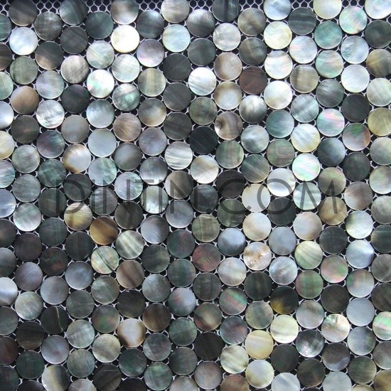penny round black mother of pearl mosaic tiles mediterranean mosaic tile other metro by penny round black mother of pearl mosaic tiles mediterranean mosaic tile other metro by