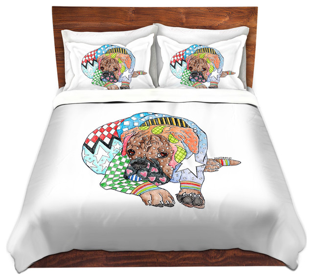 Duvet Cover Microfiber by Marley Ungaro Boxer Dog Contemporary Duvet Covers And Duvet Sets