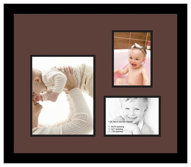 ArtToFrames Collage Photo Frame with 1 8x10 and 2 5x7 Openings