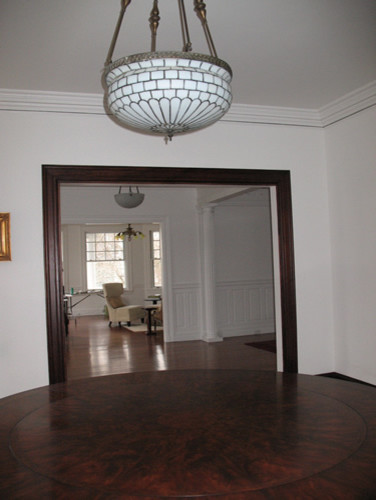 Leaded Glass Inverted Dome - Circa 1905 traditional