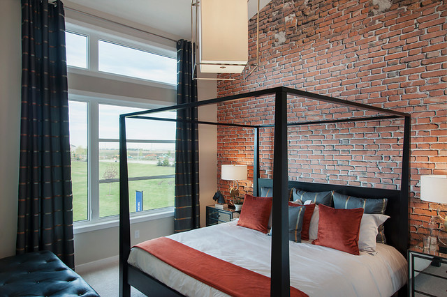 Kendal (Urban) Show Home in Copperfield (SE Calgary) contemporary-bedroom
