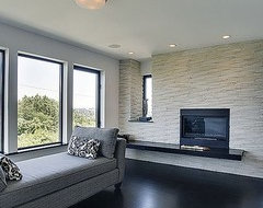 My new great room designed by a frank Lloyd wright student