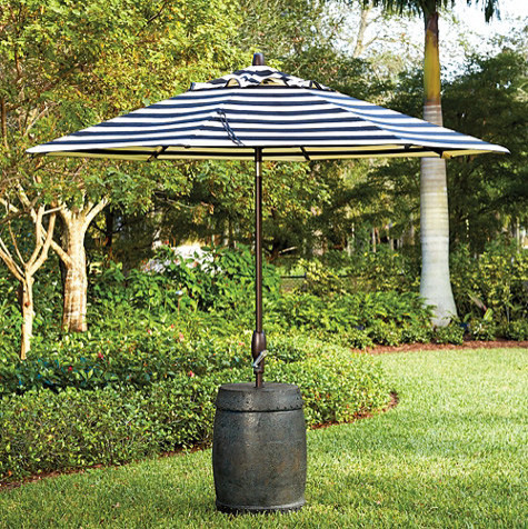 Garden Seat Patio Umbrella Stand - traditional - coat stands and ...