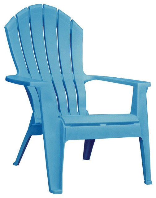 Adams Adirondack Stacking Chair, Pool Blue - Contemporary 