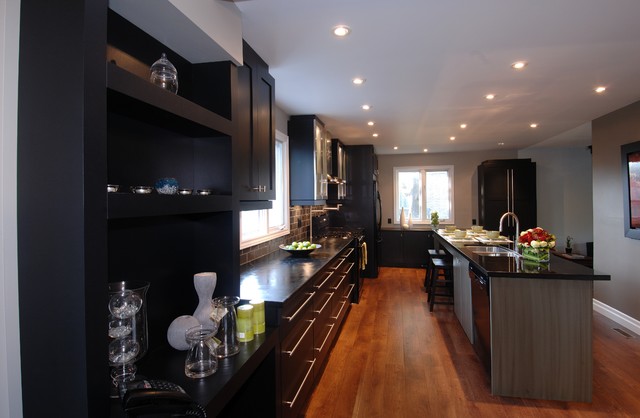 Dark Elegance Kitchen modern kitchen