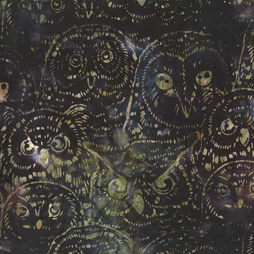 Owl Batik Woodland Fabric Eclectic Fabric other metro by