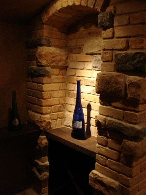 Tuscan Basement - Mediterranean - Wine Cellar - milwaukee - by One Room