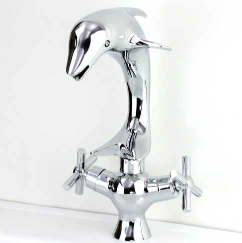 Chrome Faucets Bathroom on Dolphin Chrome Bathroom Faucet   Contemporary   Bathroom Faucets