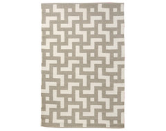 Persia Area Rug, Lead/Shell, 4' x 6' contemporary outdoor rugs