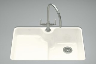 ... Sink with Single-Hole Faucet Dr - Traditional - Kitchen Sinks - by