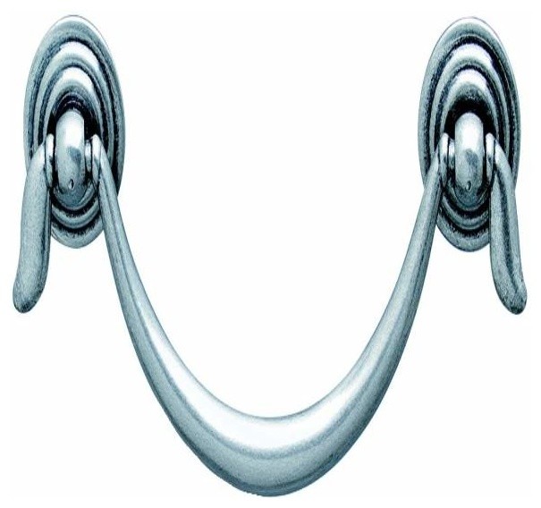 Hafele Handle Brass Pewter M4 Center To Center 96mm And