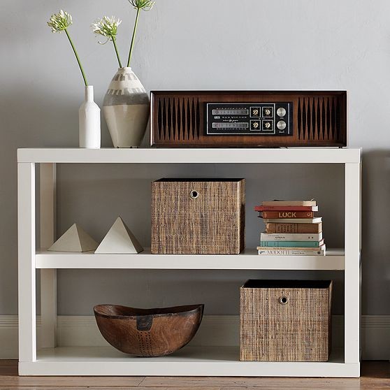 Parsons Low Bookshelf Modern Bookcases by West Elm