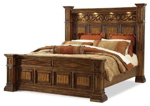 ... California King Panel Bed - Traditional - Beds - by Carolina Rustica