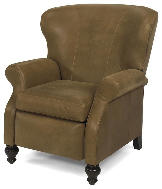New Leather Recliner Chair Consigned Antique Style Traditional