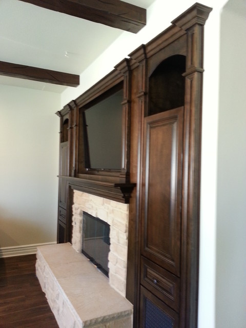 Mantels and Fireplace Surrounds traditional-living-room