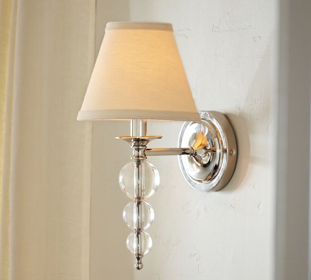 Stacked Crystal Sconce - Contemporary - Wall Sconces - by Pottery Barn
