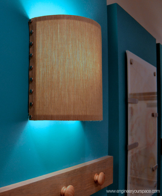 DIY Wall Sconces with customizable shades