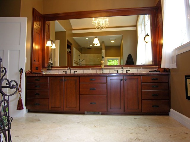 English Arts and Crafts Custom Remodel traditional-bathroom