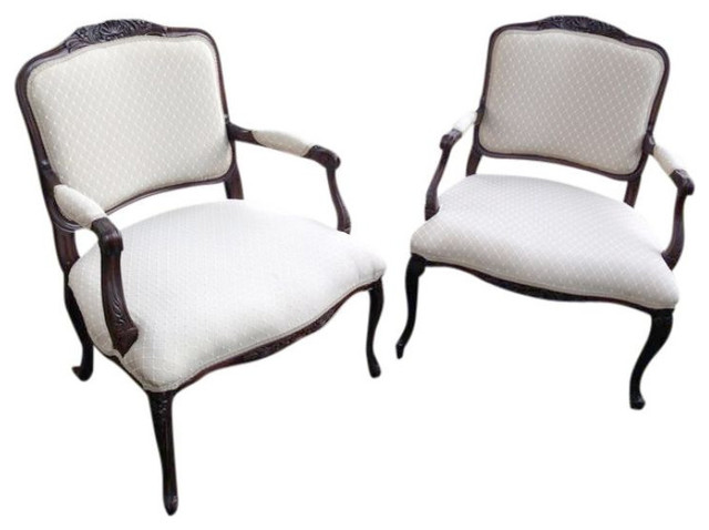 SOLD OUT! Chairs, French Provincial - Pair - $1,100 Est. Retail - $375 on Chairi transitional-armchairs-and-accent-chairs
