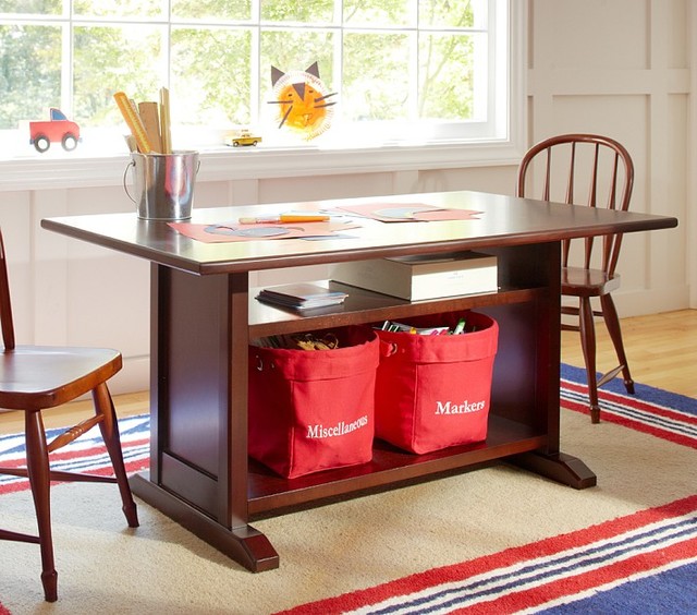 Kids play table with storage