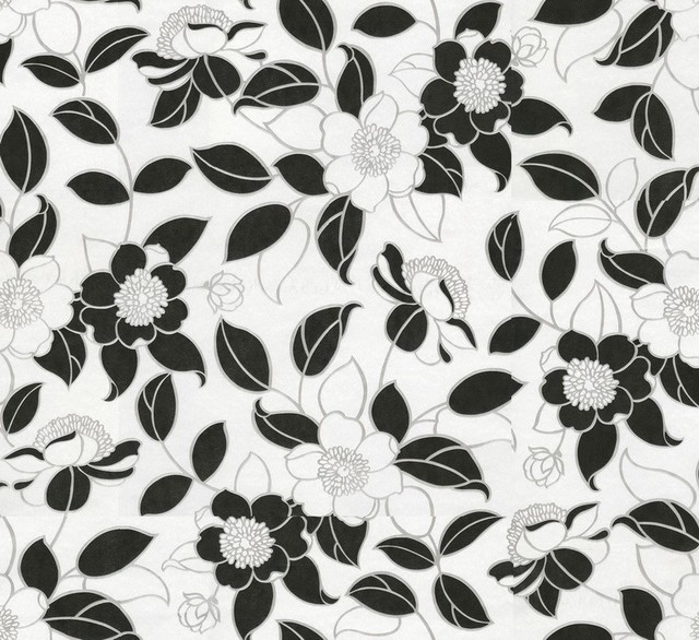 016 Floral Print | Black & White | Floral prints, Contemporary