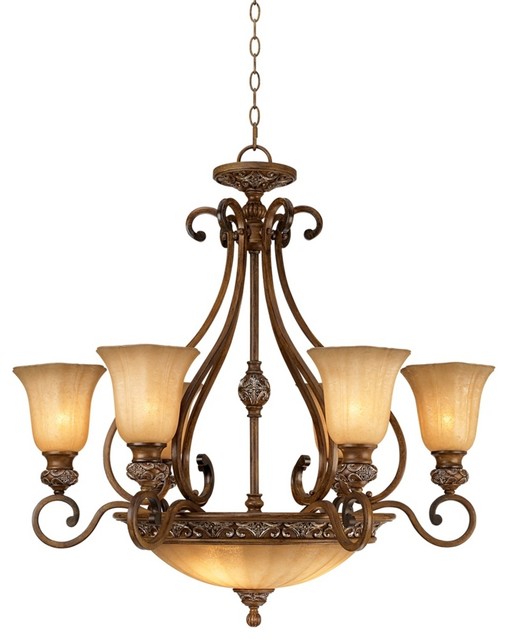 Traditional Kathy Ireland Sterling Estate 34 1/2" Wide Chandelier