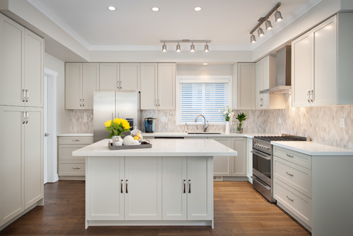 [Transitional Kitchen by Richmond Interior Designers & Decorators The Spotted Frog Designs]