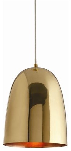 Arteriors Savoy Polished Brass Pendant traditional-pendant-lighting