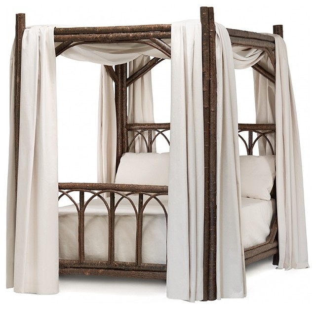 Rustic Wood Beds Rustic Canopy Bed 4150 by la