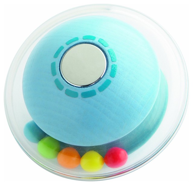 Habermaas Click Clack Rattle Clutching Toy, Blue Contemporary Baby