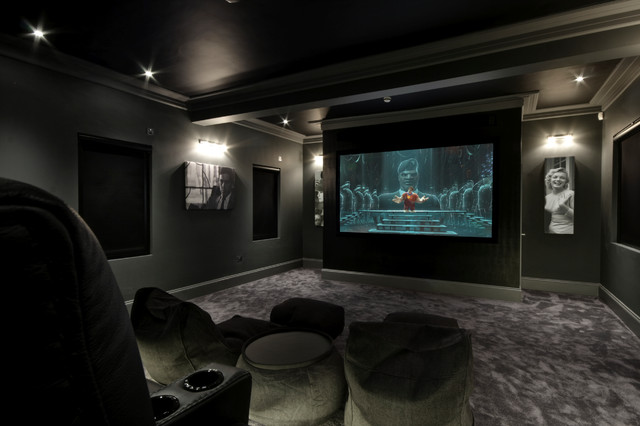 Hadley Wood Cinema - contemporary - media room - other metro - by 