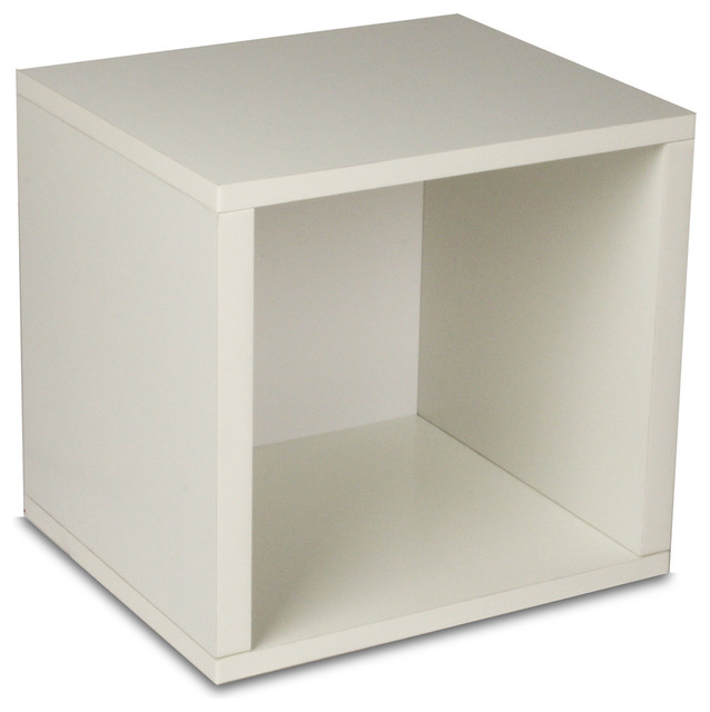 Way Basics Eco Stackable Storage Cube, White Modern by Way Basics