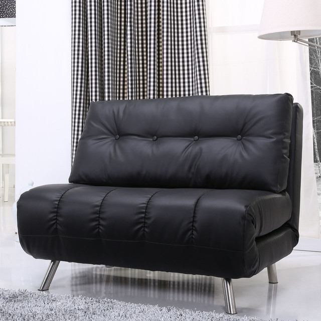 ... Sparrow Tampa Black Convertible Big Chair Bed contemporary-sofa-beds