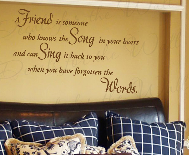 Best friend Vinyl quotes, Letter wall, Sticker decor