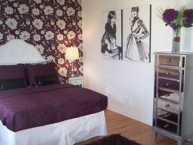 Teen Girl Fashion Bedroom in Plum - Bedroom - cleveland - by Devine ...
