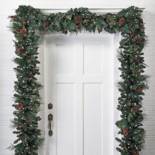 classic pre lit christmas garland christmas decor classic pre lit christmas garland christmas decor