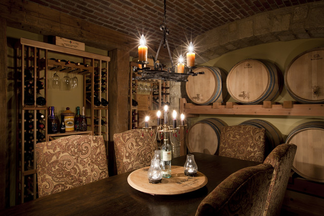 Urban Courtyard House wine room - traditional - wine cellar ...