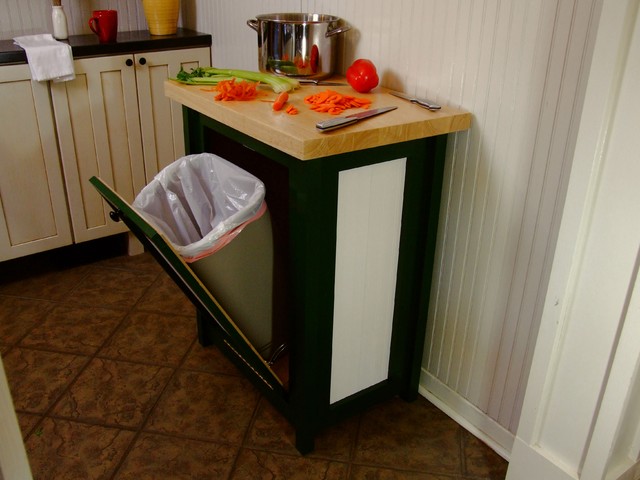 Hidden Kitchen Trash Can