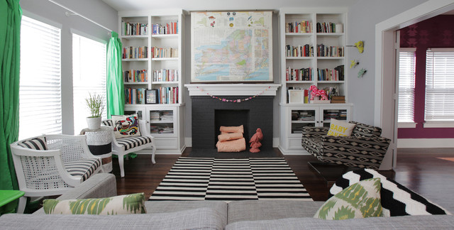 eclectic living room by Lindsay von Hagel