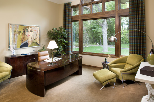 Sophisticated Home Office - Contemporary - Home Office - minneapolis