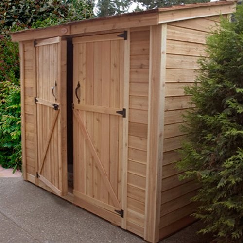  SS84D SpaceSaver 8 x 4 ft. Double Door Storage Shed traditional-sheds