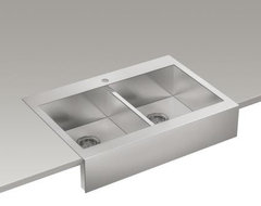 Vault apron-front sink modern kitchen sinks