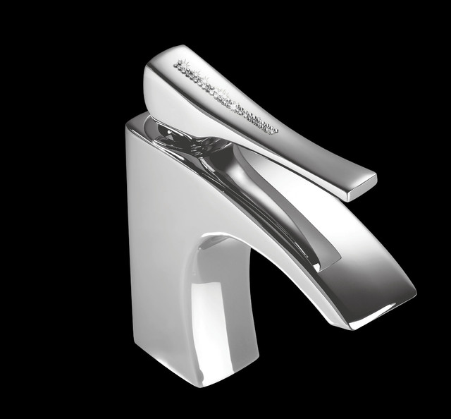 Macral Design faucets. Single sink faucet with swarovski crystal