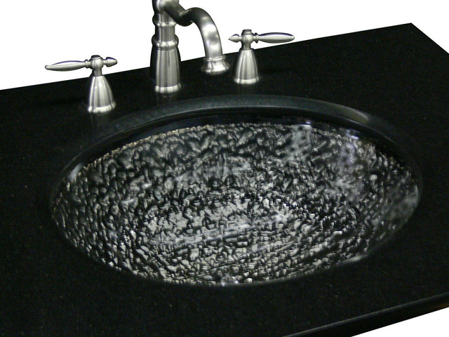 black drop in bathroom sink no holes