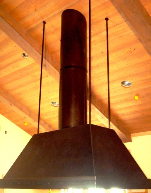 Copper Island Hood Contemporary Range Hoods And Vents other metro